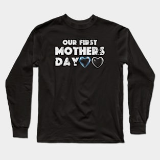 Our First Mothers Day Matching Outfit Baby Gifts for New mom Shirt for Daughter Long Sleeve T-Shirt